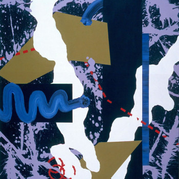 "Assimilation", 2000, acrylic on canvas, 34"x28"
